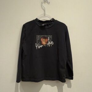Noizz Maker Black Long Sleeve Kids Tee Graphic Looney Tunes Size 4